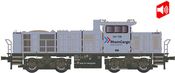 Diesel locomotive class G1000 of Rheincargo (Sound)